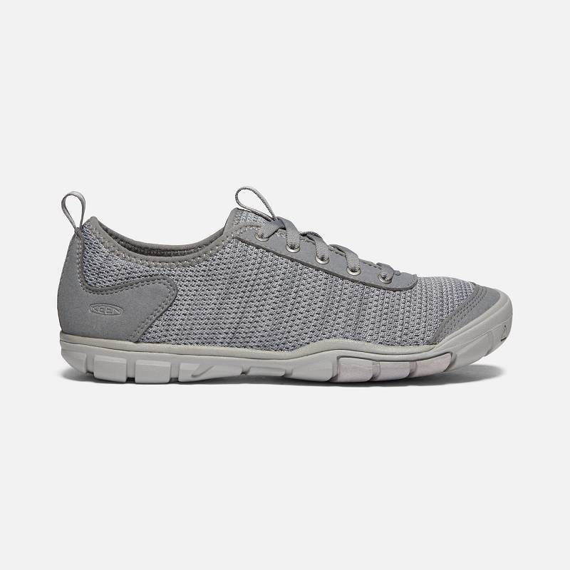 Keen Hush Knit Sneakers Damen DE-28163 Steel Grey/Drizzle - Keen Damenschuhe Grau